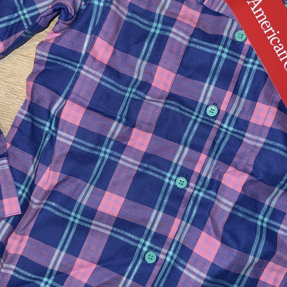 American Girl Pretty Plaid Shirt Size 8 Nwt — image 3 of 7
